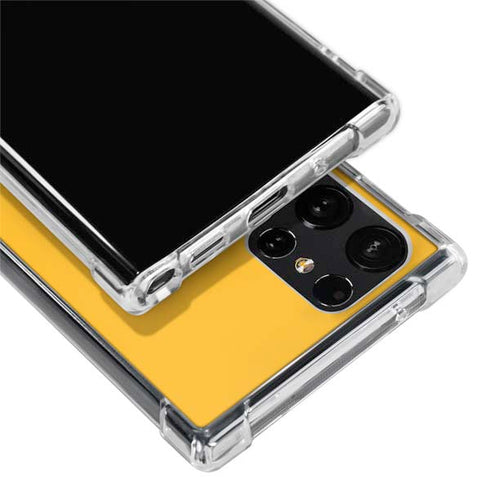 NHL Boston Bruins Solid Background Galaxy S24 Ultra Clear Case